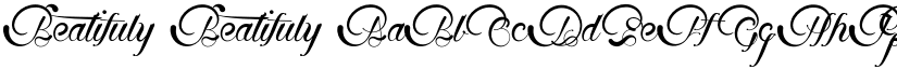 Beatifuly Beatifuly font