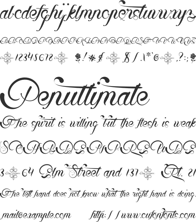 Beatifuly font preview