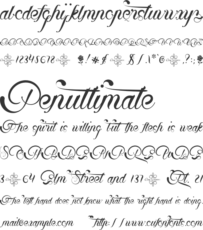 Beatifuly font preview