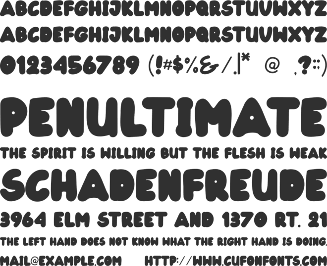 Shadow Cat font preview