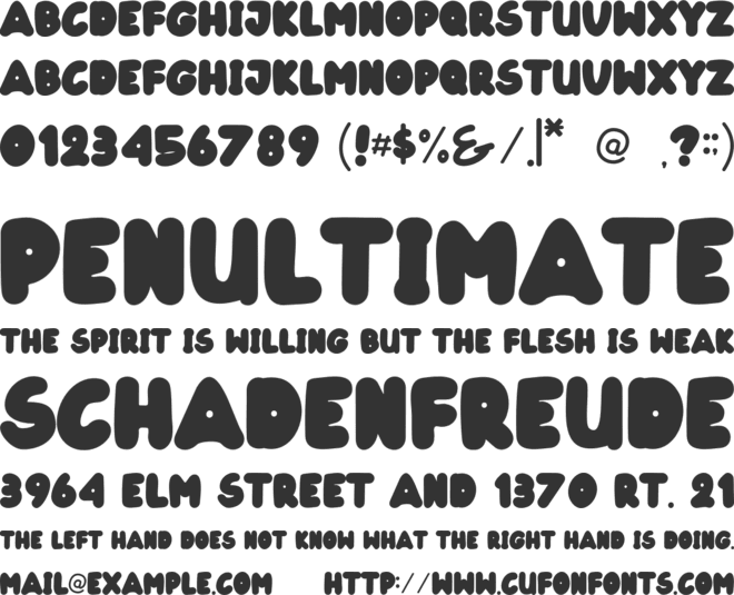 Shadow Cat font preview