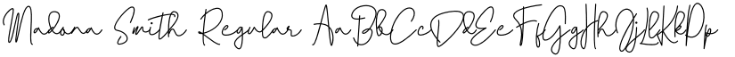 Madona Smith Regular font