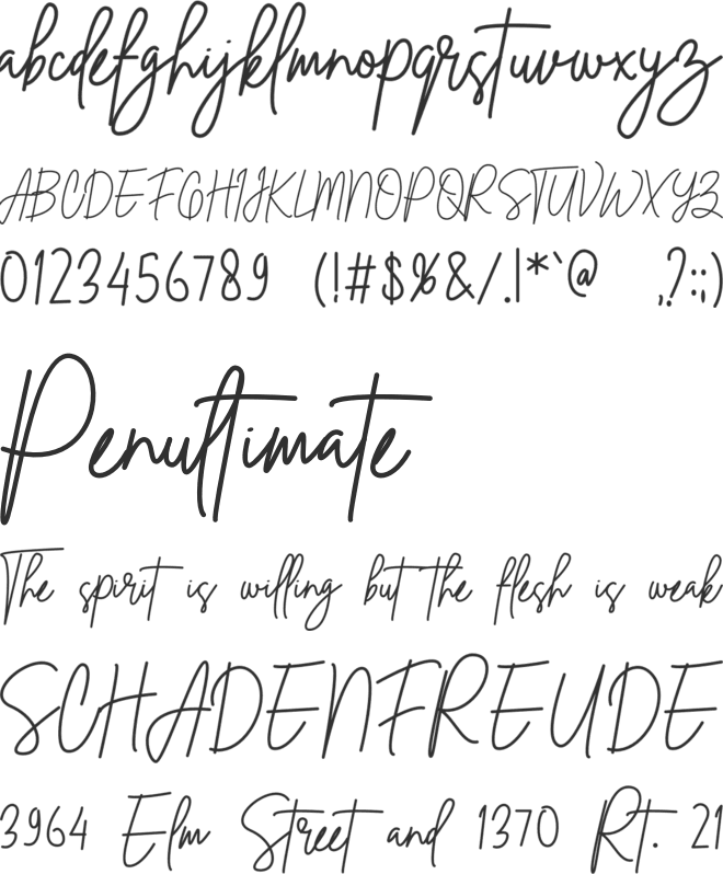 Ronald Smith font preview