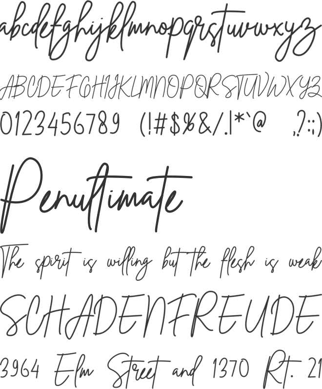 Ronald Smith font preview