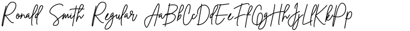 Ronald Smith Regular font