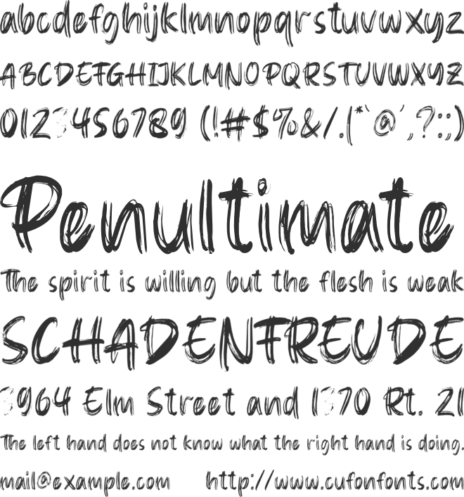 Gloverley font preview