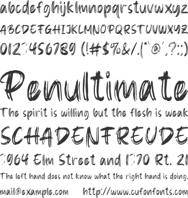 Gloverley font preview