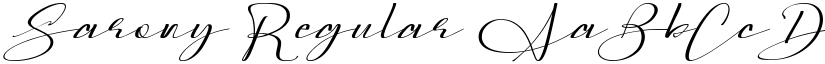 Sarony Regular font