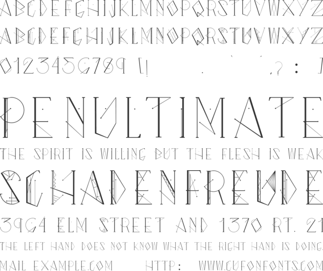 Farewell Pro font preview