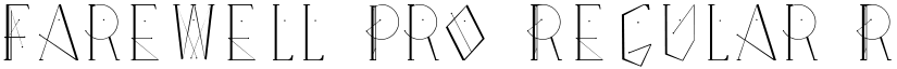 Farewell Pro Regular Regular font