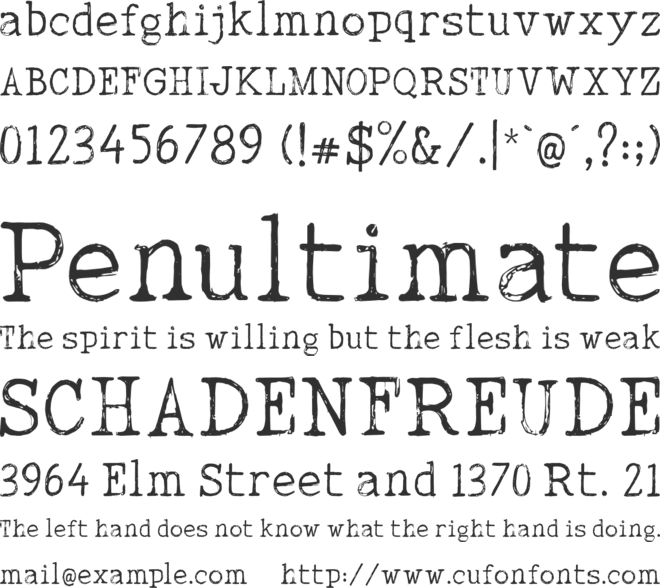 INTUITIVE FREE font preview