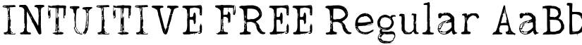 INTUITIVE FREE Regular font