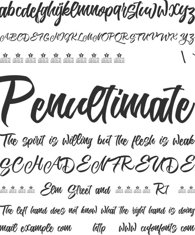 Karmacoma Personal Use font preview