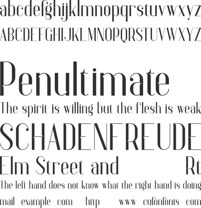 Anteric font preview