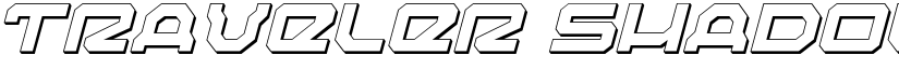 Traveler Shadow Italic font