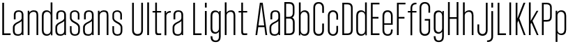 Landasans Ultra Light font