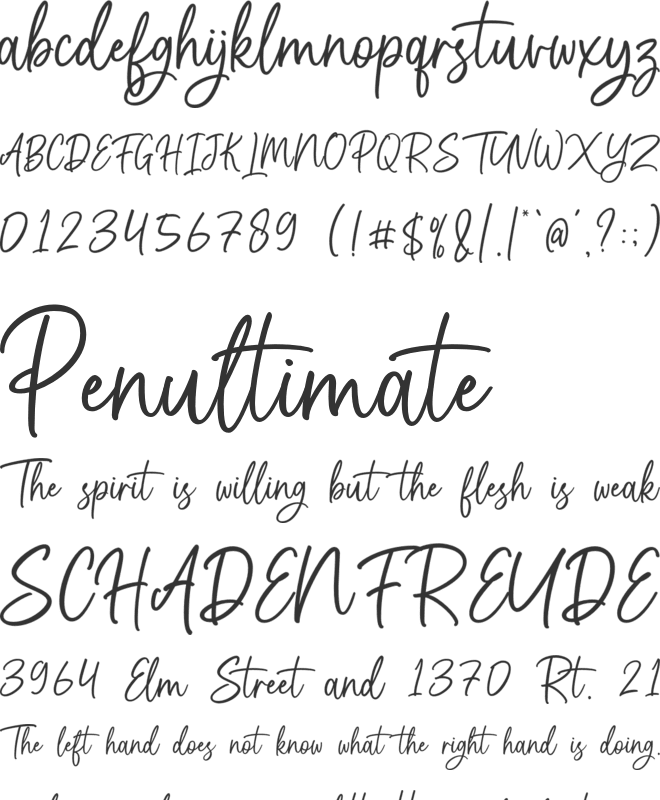 Aurothesia font preview