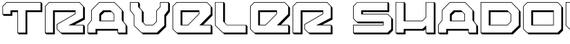 Traveler Shadow font