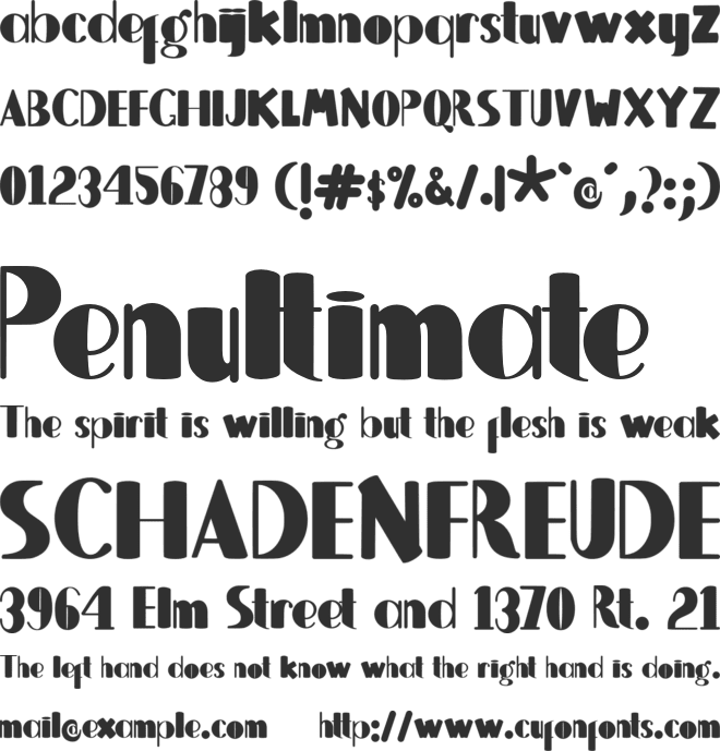 Brightier font preview