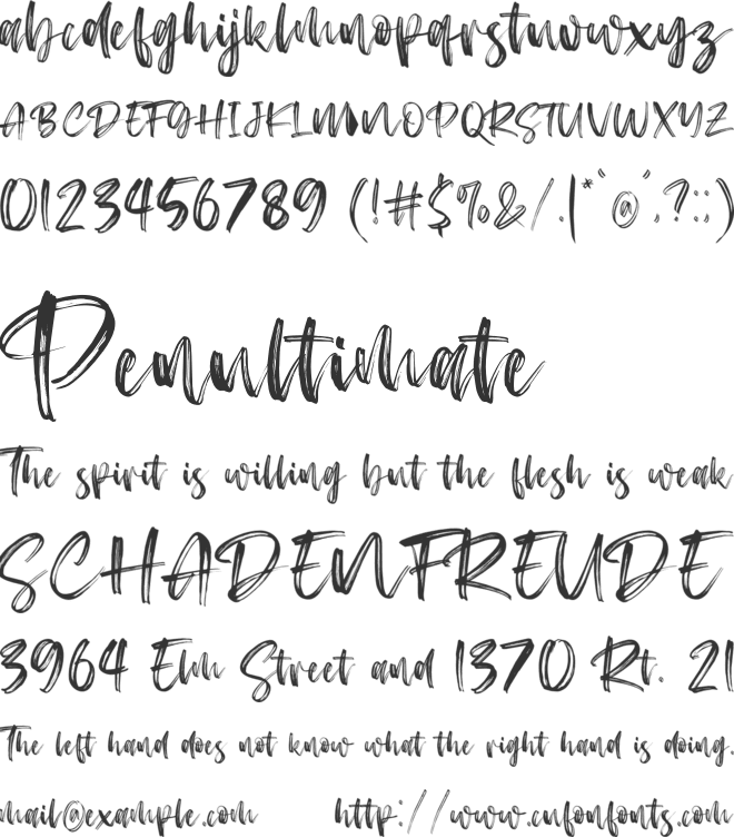 Rosekind font preview