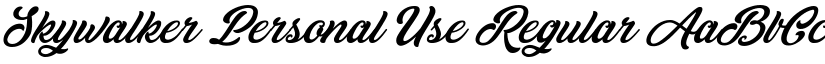 Skywalker Personal Use Regular font