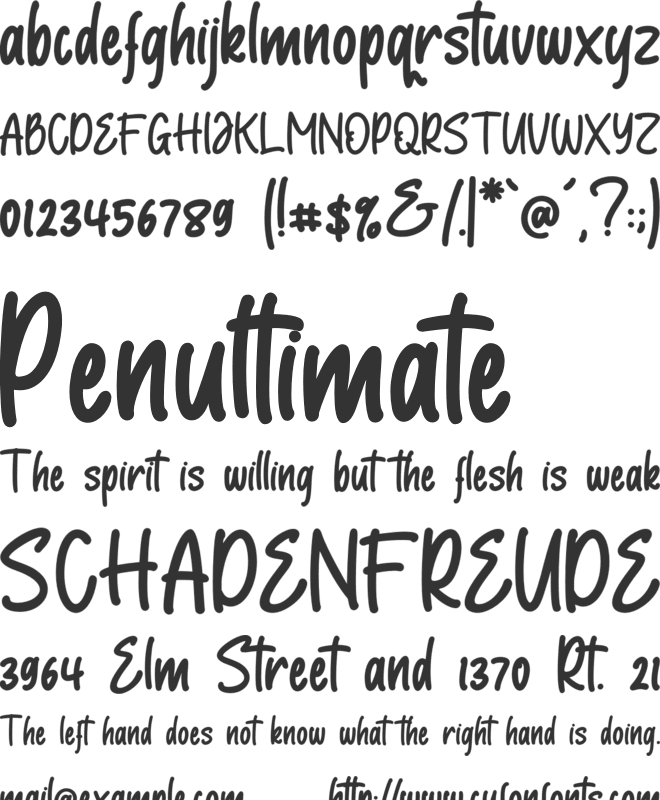 Goudart font preview