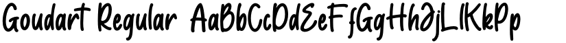 Goudart Regular font