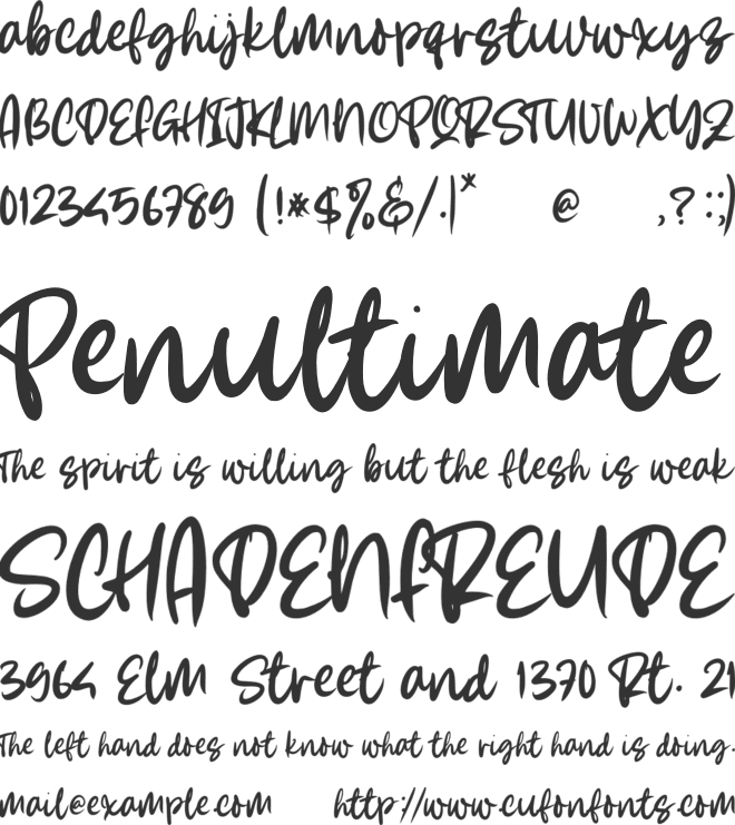 Summer Lovers font preview