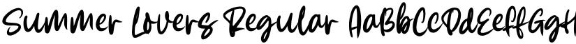 Summer Lovers Regular font