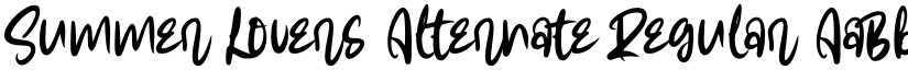 Summer Lovers Alternate Regular font