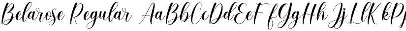 Belarose Regular font
