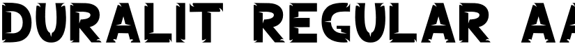 DURALIT Regular font