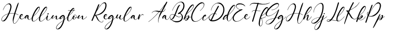 Heallington Regular font