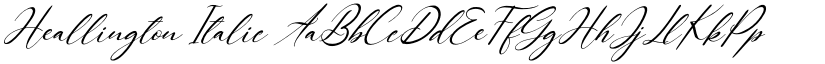 Heallington Italic font