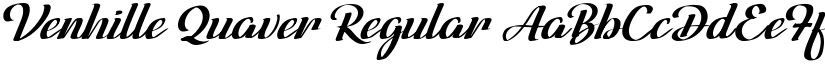 Venhille Quaver Regular font