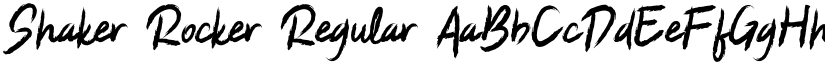 Shaker Rocker Regular font