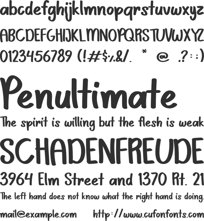 Scary Candy - Personal Use font preview
