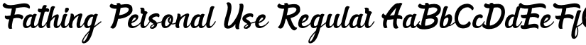 Fathing Personal Use Regular font