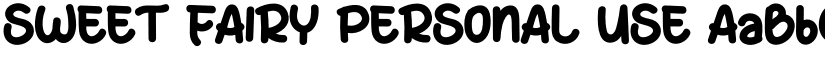 SWEET FAIRY PERSONAL USE font