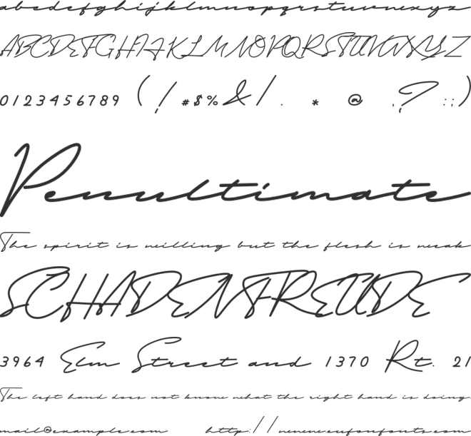 Limbathude Script font preview