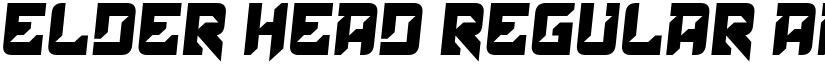 Elder Head Regular font