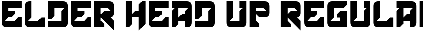 Elder Head Up Regular font