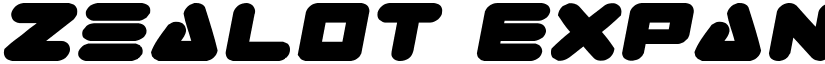 Zealot Expanded Italic font