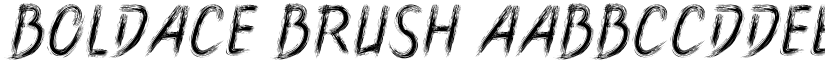 Boldace Brush font