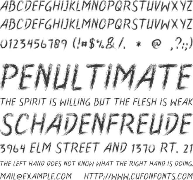 Boldace font preview