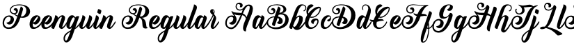 Peenguin Regular font