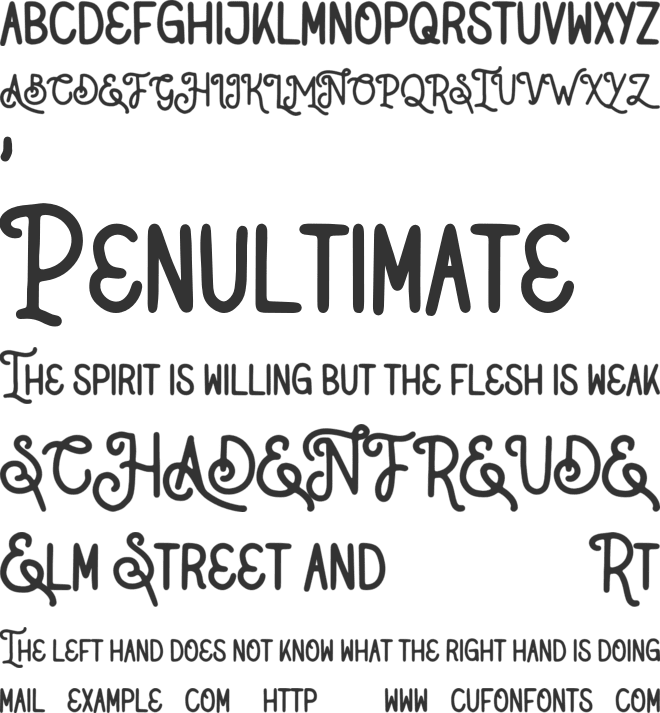 NativeMilesType font preview