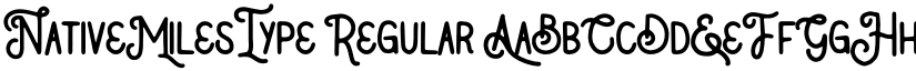 NativeMilesType Regular font