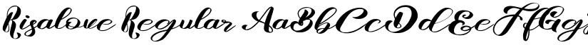 Risalove Regular font