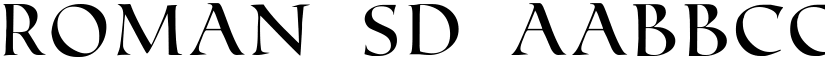 Roman SD font